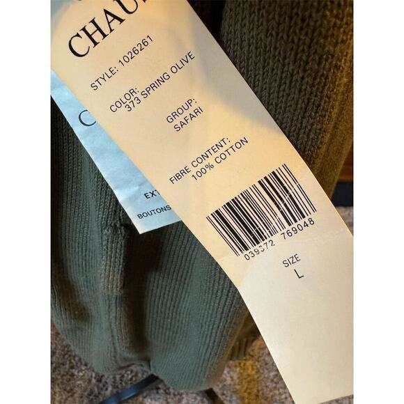 Chaus Women's Green Sleeveless Vest  Button-Down Front Knit Vest Size Large NWT - Picture 3 of 8